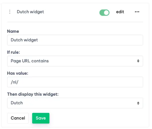 Multi-language setup