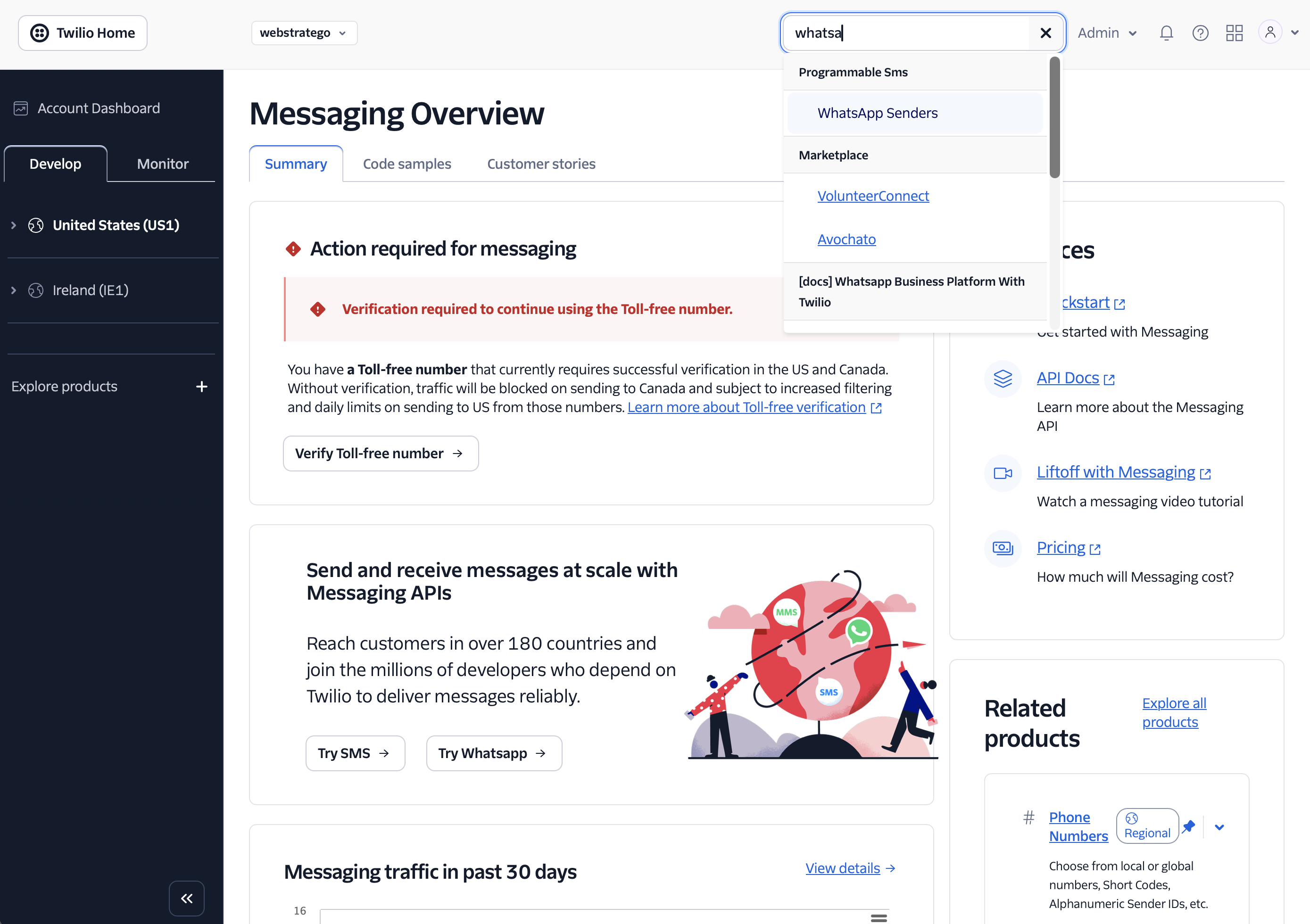 Find Messaging in Twilio
