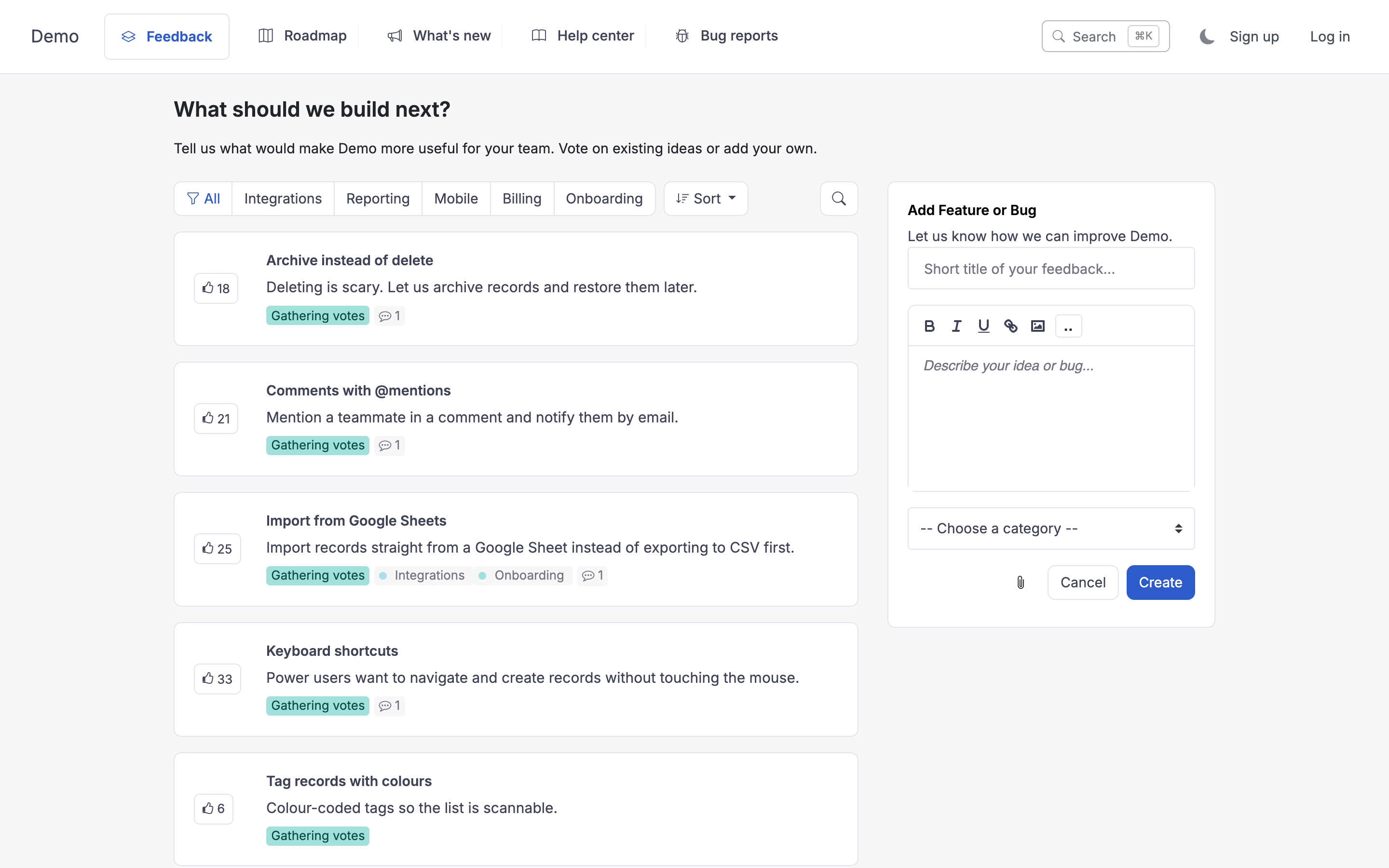 The portal your customers see.