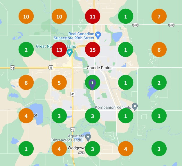 Gmb Performance Google My Business (GMB) Local Grid Rank Tracker - Map Pack Rankings ...
