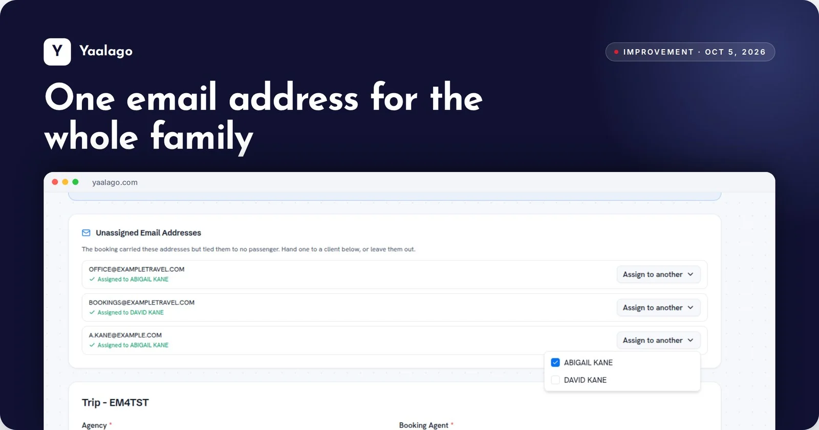 One email address for the whole family