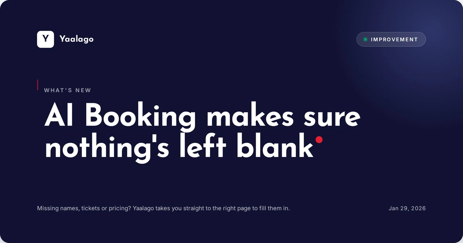AI Booking makes sure nothing